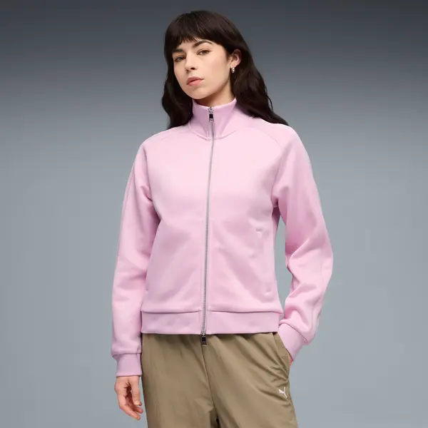 PUMA PUMA T7 Track Jacket Women, Clothing, Pearl Pink, S