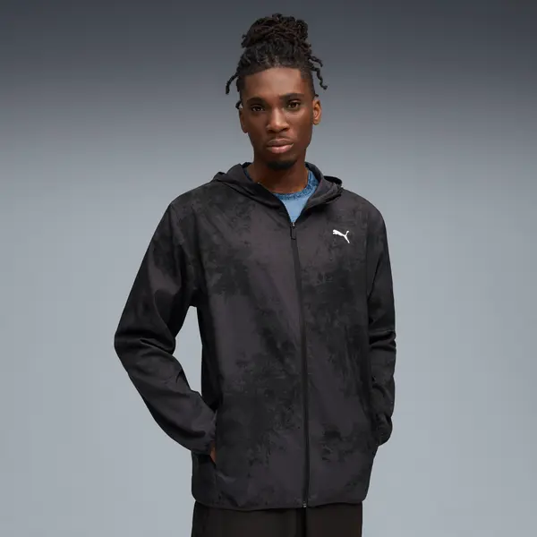PUMA PUMA TAD ESSENTIALS AOP Woven Jacket Men, Clothing, Black, S