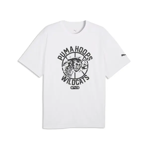 PUMA PUMA TEAM ROAR Basketball Training Tee Men, Sport, White/Black, S