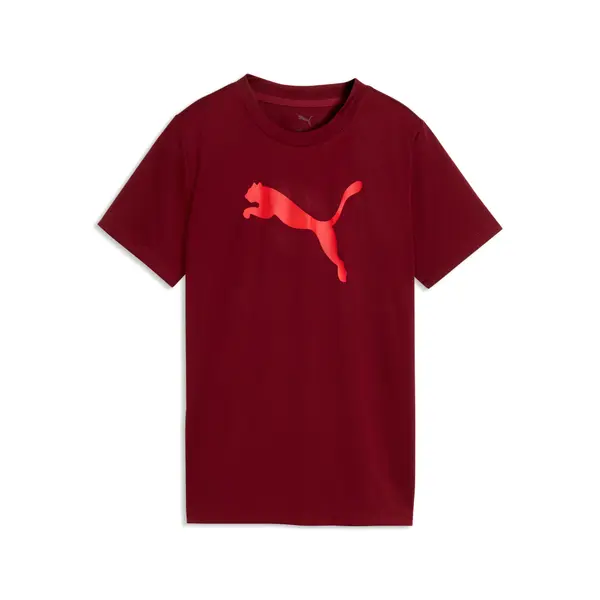 PUMA PUMA Train All Day Essentials Cat Logo Tee Youth, Shop, Garnet Glow, 15-16Y