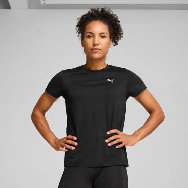 PUMA PUMA Train All Day Essentials Heather Tee Women, Clothing, Black Heather, 3XL
