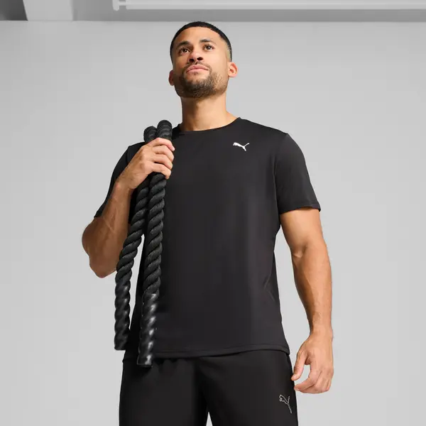 PUMA PUMA Train All Day Essentials Texture Tee Men, Clothing, Black, S