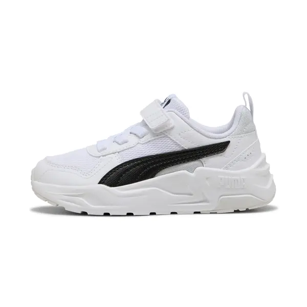 PUMA PUMA Trinity 2 Sneakers Kids, Shoes, White/Black/Feather Gray, 27.5