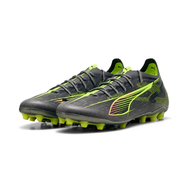 PUMA PUMA ULTRA 5 ULTIMATE MG Football Boots Unisex, Sport, Matte Aged Silver/Yellow Alert/Sun Struck, 44