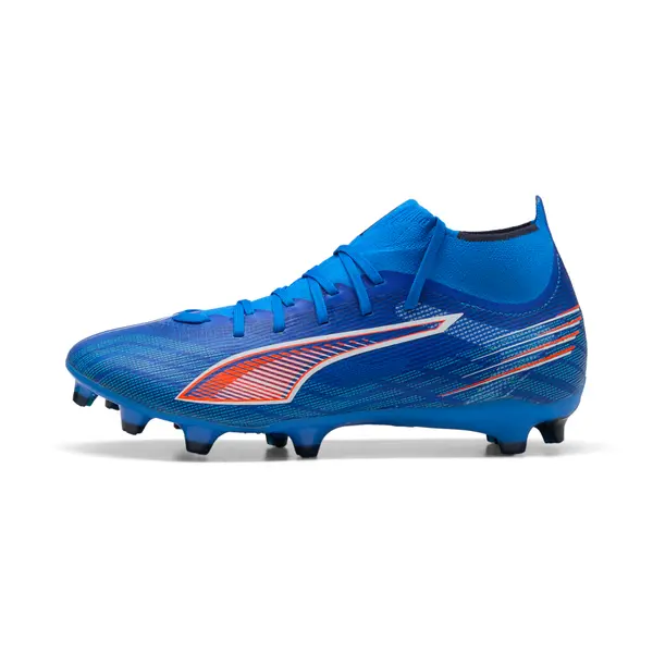 PUMA PUMA ULTRA 6 MATCH+ FG/AG Football Boots Women, Shoes, Ultra Blue/White/Glowing Red, 35.5