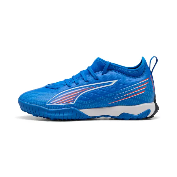 PUMA PUMA ULTRA 6 MATCH TT Mid Football Boots Youth, Shoes, Ultra Blue/White/Glowing Red, 33