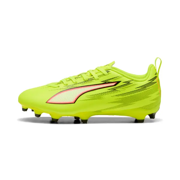 PUMA PUMA ULTRA 6 PLAY FG/AG Football Boots Youth, Shoes, Yellow Alert/Black/Glowing Red, 29