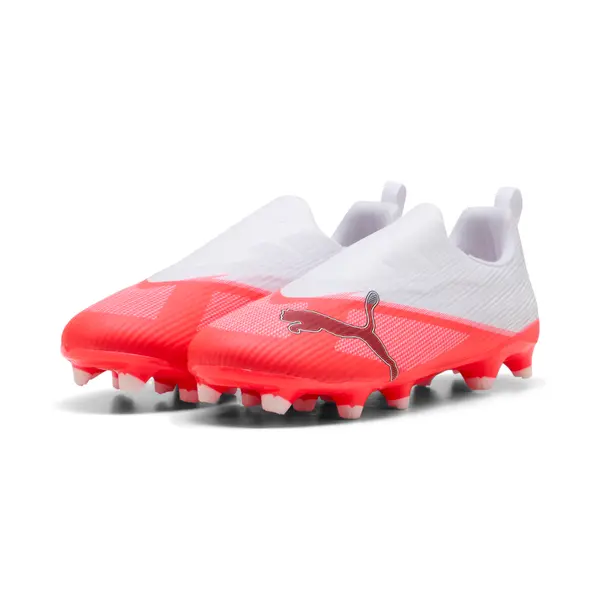 PUMA PUMA ULTRA 7 MATCH FG/AG Laceless Football Boots Youth, Shop, Ultra Red/Black/White, 29