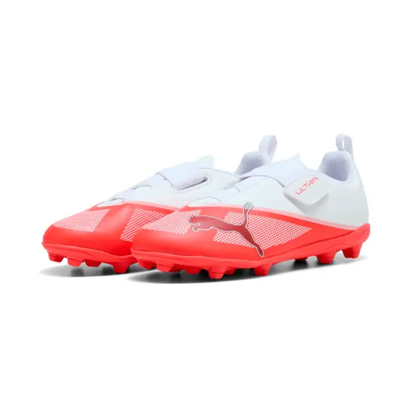 PUMA PUMA ULTRA 7 PLAY FG/AG Football Boots Kids, Shop, Ultra Red/Black/White, 29