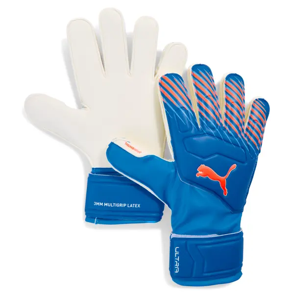 PUMA PUMA ULTRA Match Protect Goalkeeper Gloves Youth, Accessories, Ultra Blue/Glowing Red, 9.5