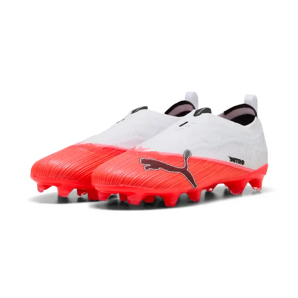 PUMA PUMA ULTRA NITRO™ 7 ULTIMATE FG/AG Laceless Football Boots Youth, Age, Ultra Red/Black/White, 29