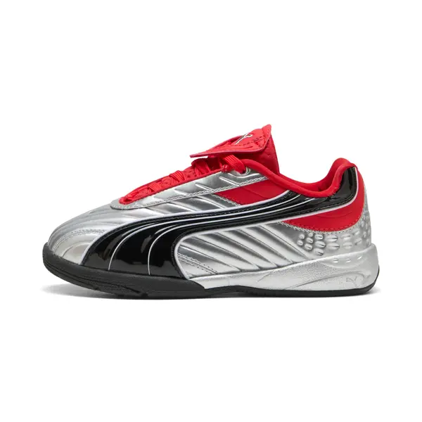 PUMA PUMA V-S2 Goalgetter Sneakers Kids, Shoes, Silver/Red, 27.5