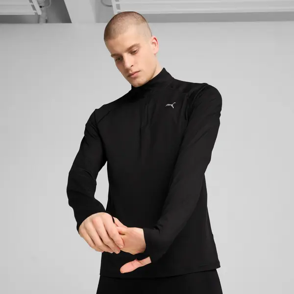 PUMA PUMA VELOCITY CLOUDSPUN Running Quarter-Zip Top Men, Clothing, Black, 3XL