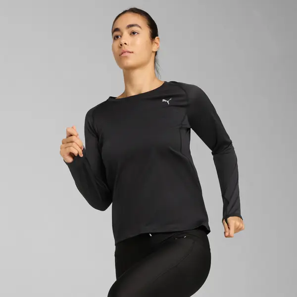 PUMA PUMA VELOCITY Long Sleeve Running Top Women, Clothing, Black, 3XL