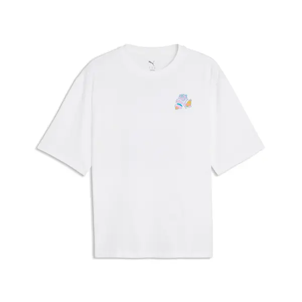 PUMA PUMA Wardrobe Essentials Boxy Beach Club Graphic Tee Men, Puma, White, S