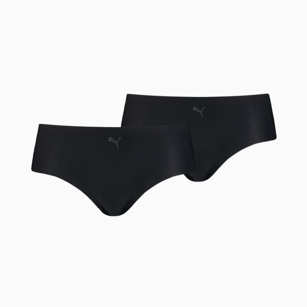 PUMA PUMA Women's Seamless Hipster Panties 2 Pack, Black