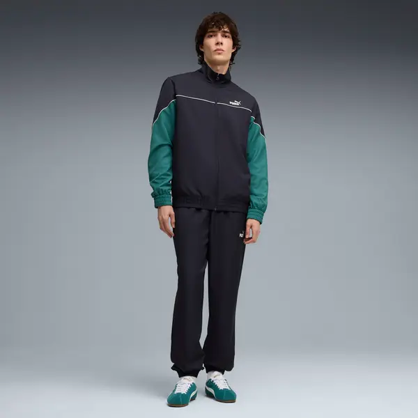 PUMA PUMA Woven Colourblock Tracksuit Men, Clothing, New Navy, S