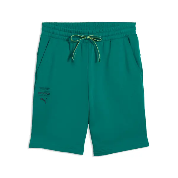 PUMA PUMA x ASTON MARTIN ARAMCO F1® TEAM Essentials Shorts Men, Motorsport, Green Lux, S