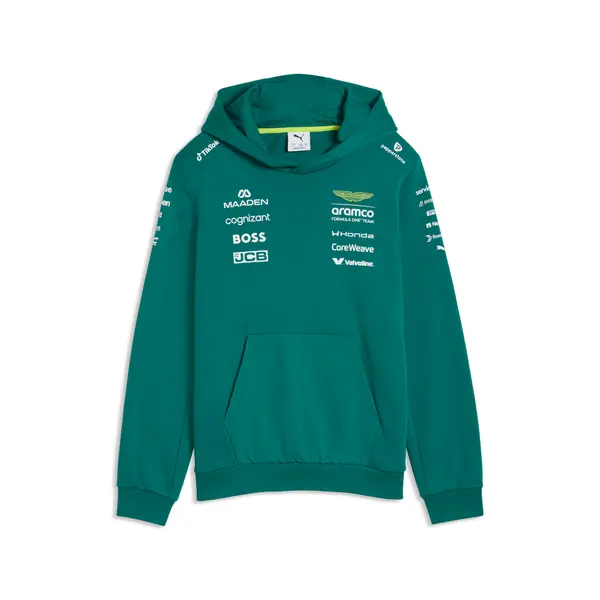PUMA PUMA x ASTON MARTIN ARAMCO F1® TEAM Replica Hoodie Youth, Age, Green Lux, 4-5Y