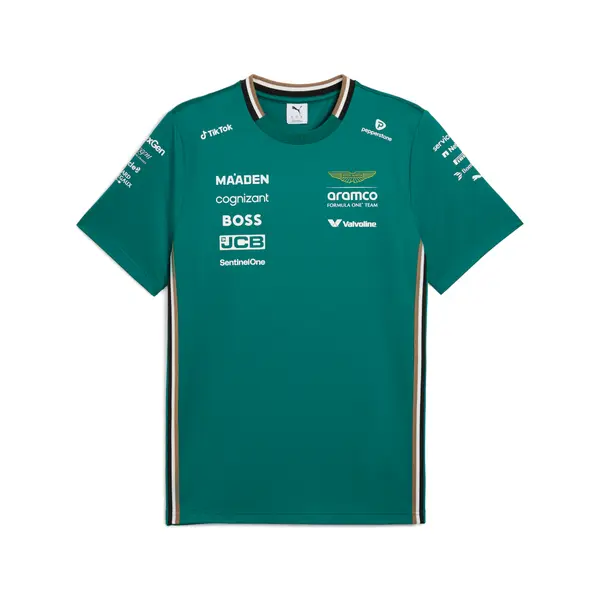 PUMA PUMA x ASTON MARTIN ARAMCO F1® TEAM Replica Tee Men, Clothing, Green Lux, S