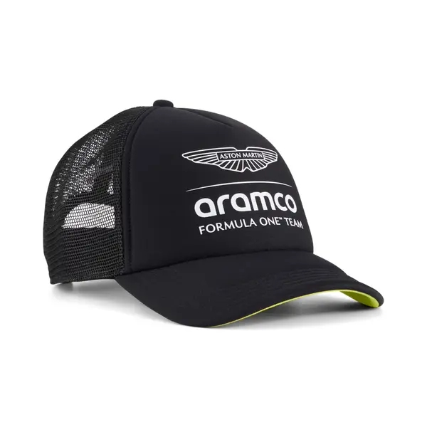 PUMA PUMA x ASTON MARTIN ARAMCO F1® TEAM Trucker Cap, Motorsport, Black, OSFA