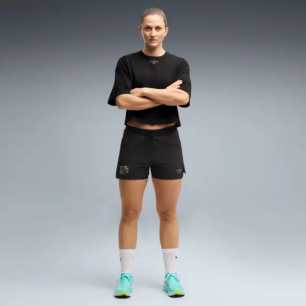 PUMA PUMA x HYROX 2-in-1 3" Shorts Women, Women, Black, XXS