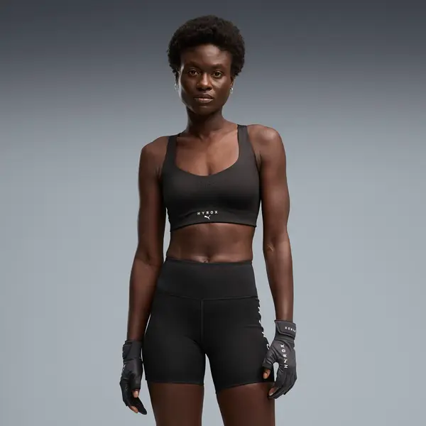 PUMA PUMA x HYROX PWRMODE Sports Bra Women, Clothing, Black, XXS