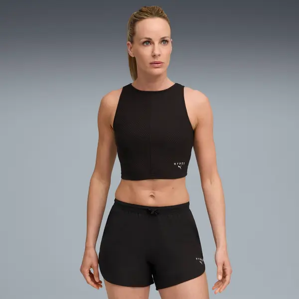 PUMA PUMA x HYROX Rib Cropped Tank Women, Clothing, Black, S