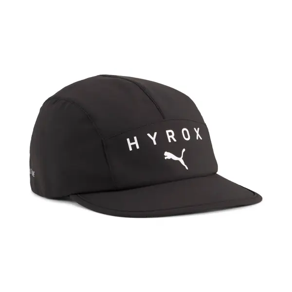 PUMA PUMA x HYROX Running 5-Panel Cap, Fitness, Black, OSFA