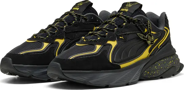 PUMA PUMA x POKÉMON Fade Umbreon Sneakers Unisex, Seasonal, Black/Energizing Yellow, 44