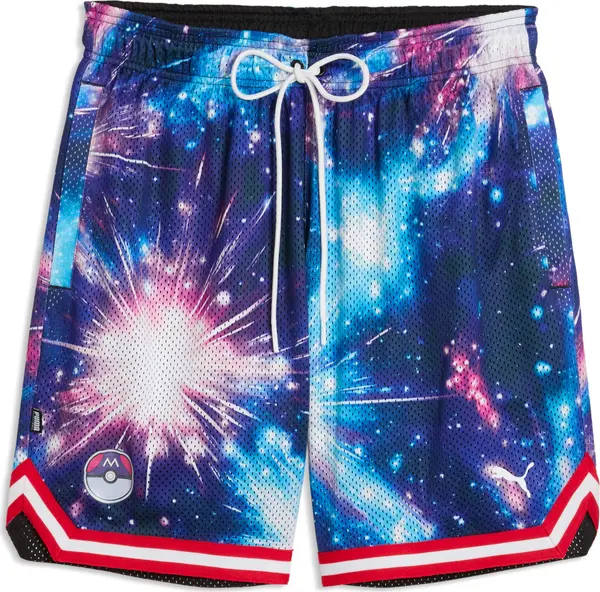 PUMA PUMA x POKÉMON Mewtwo Relaxed Basketball Shorts Men, Sports, Black/Aop, S