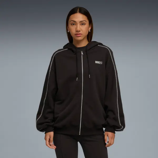 PUMA PUMA x ROSÉ T7 Hoodie Women, Clothing, Black, XXS