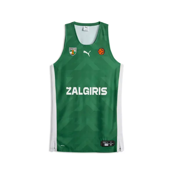 PUMA PUMA Žalgiris Kaunas Home Game Basketball Jersey Men, Sports, Deep Woods/Aop, S