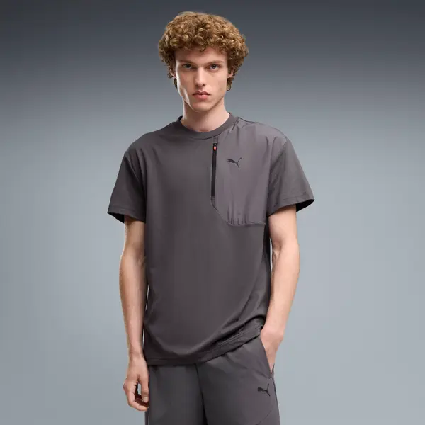 PUMA PUMATECH Pocket Tee Men, Clothing, Moody Gray, S