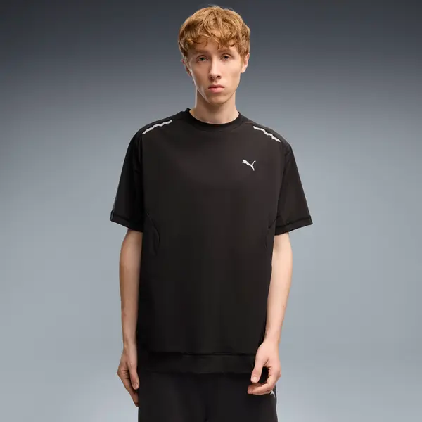 PUMA PUMATECH Relaxed Warp Knit Tee Men, Clothing, Black, S
