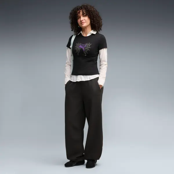 PUMA PUMATECH SENSE Barrel Sweatpants Women, Clothing, Black, S