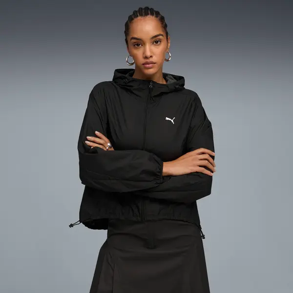 PUMA PUMATECH Sense Oversized Windbreaker Women, Clothing, Black, S