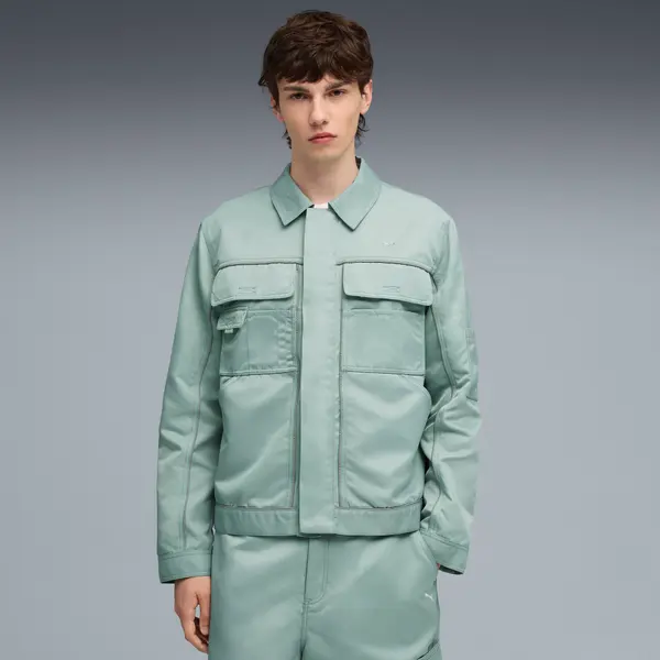 PUMA Special Items PUMA Gear Jacket Men, Clothing, Light Moss, S