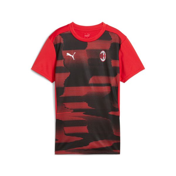 PUMA Women's Puma AC Milan Pre-match Short Sleeve Jersey, Red, Size XL, Sport