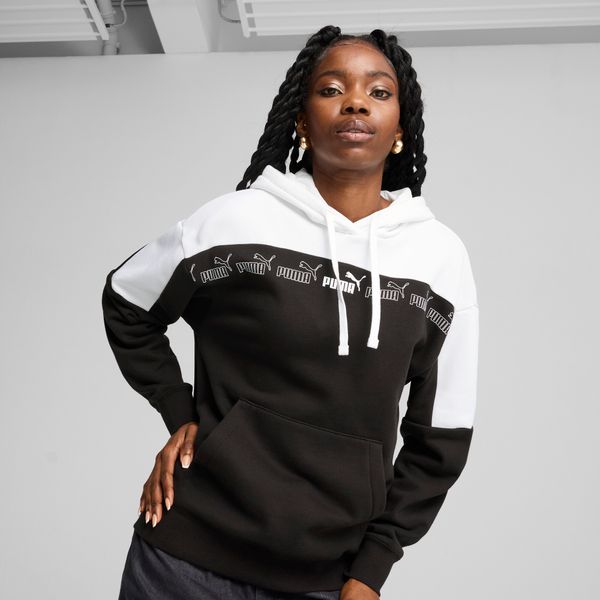 PUMA Women's Puma Around The Block Hoodie, Black, Size L, Clothing