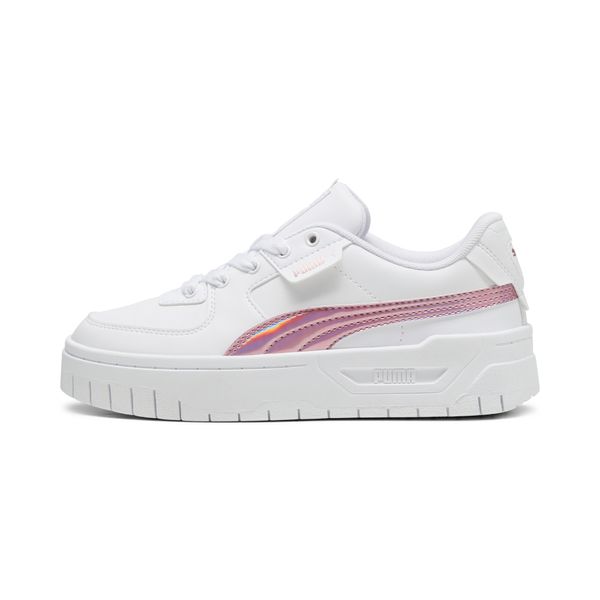 PUMA Women's Puma Cali Dream Iridescent Youth Sneakers, White, Size 35.5, Shoes