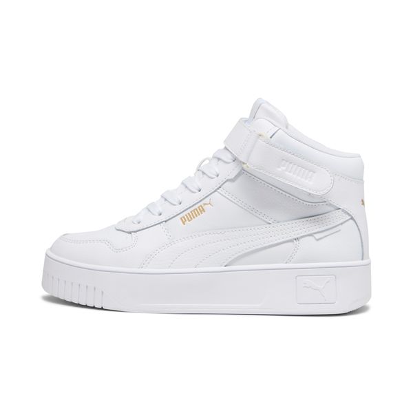 PUMA Women's Puma Carina Street Mid's Sneakers, White, Size 42, Shoes