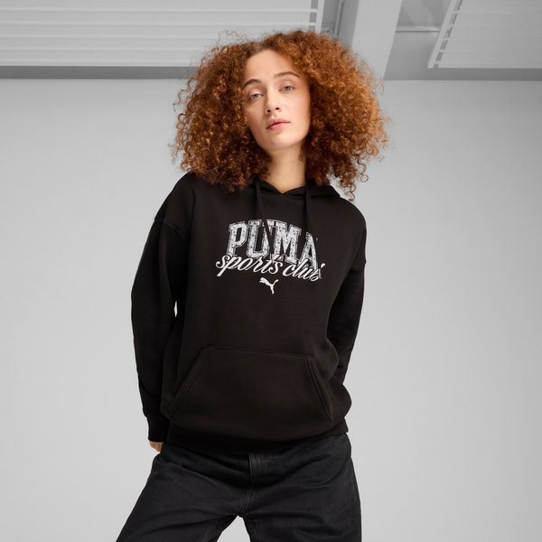 PUMA Women's Puma CLASS Relaxed Hoodie, Black, Size XL, Clothing