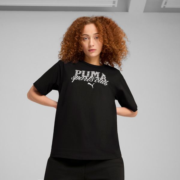 PUMA Women's Puma CLASS Relaxed T-Shirt, Black, Size S, Clothing
