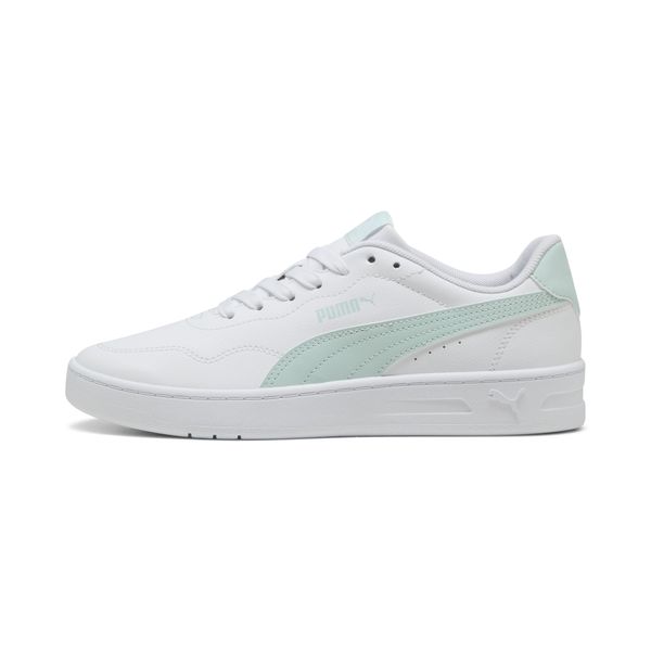 PUMA Women's Puma Court Lally Sneakers, White, Size 40.5, Shoes