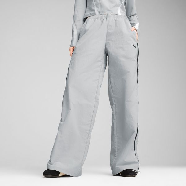 PUMA Women's Puma DARE TO Relaxed Woven Zip-Off Pants, Gray, Size S, Women