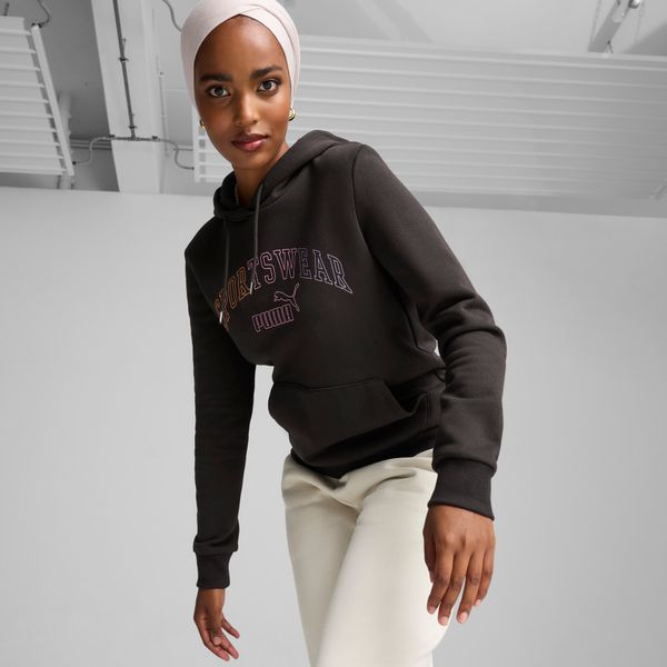PUMA Women's Puma ESS+ LOGO LAB Hoodie, Black, Size S, Clothing