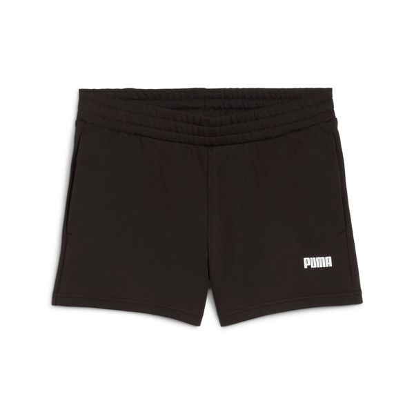 PUMA Women's Puma Essentials Small Logo 4" Shorts, Black, Size S, Clothing