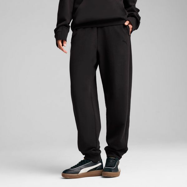 PUMA Women's Puma HER Comfort High-Waist Sweatpants, Black, Size XS, Clothing