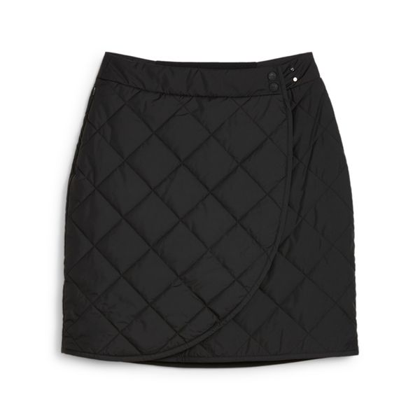 PUMA Women's Puma Kyley Quilted Skirt, Black, Size S, Clothing